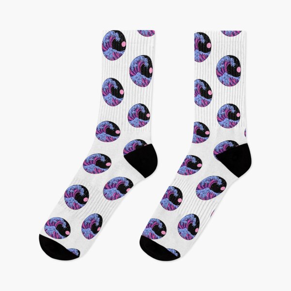 Item preview, Circular Japanese Wave Omni Sexual. Omnisexual Pride designed and sold by Subtle Pride Shop.