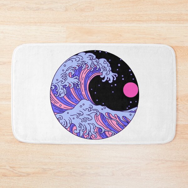 Item preview, Circular Japanese Wave Omni Sexual. Omnisexual Pride designed and sold by Subtle Pride Shop.