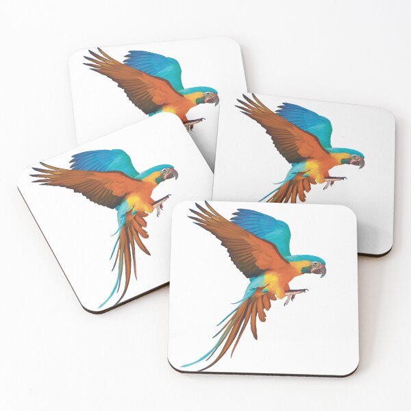 Item preview, Gorgeous Blue and Gold Macaw illustration, realistically drawn display it’s beautiful colours. Great bird lovers gift.  designed and sold by PlumpPlumStudio.