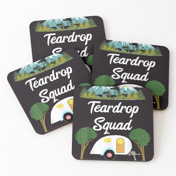 Item preview, Teardrop Squad Tiny House Caravan Crew Camping Team Camper designed and sold by RobertVandivier.