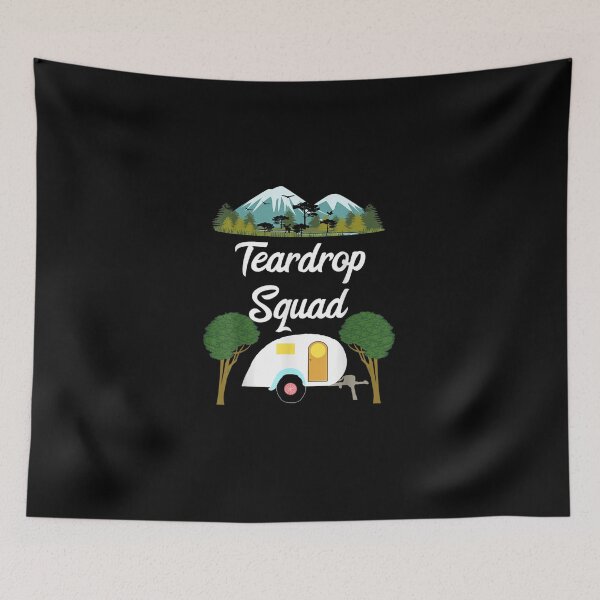 Item preview, Teardrop Squad Tiny House Caravan Crew Camping Team Camper designed and sold by RobertVandivier.