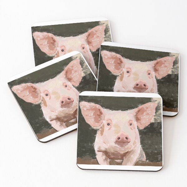 Item preview, Portrait of a pig designed and sold by thehat24.