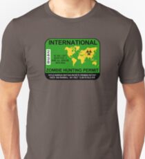 International Zombie Hunting Permit Unisex T-Shirt