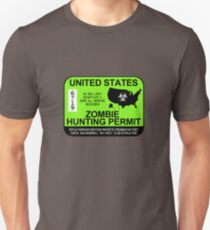 Zombie-Jagdgenehmigung 2013/2014 Unisex T-Shirt