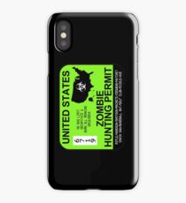Zombie Hunting Permit 2013/2014 iPhone Case