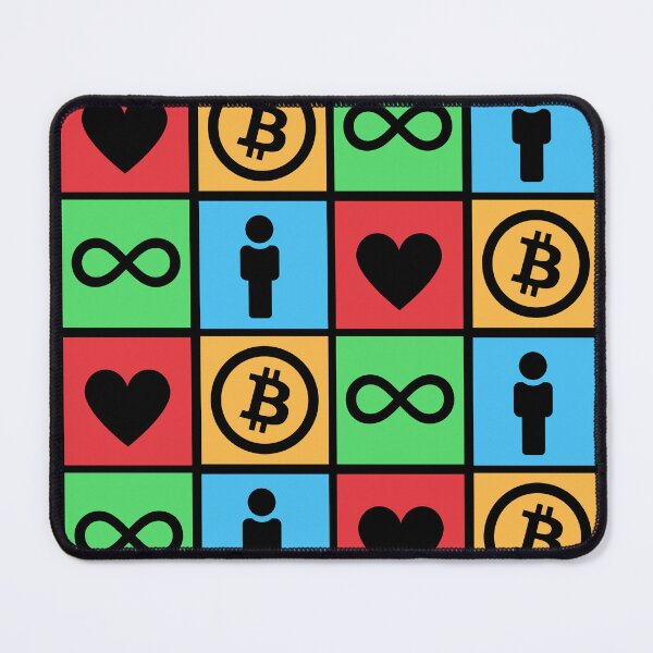 Item preview, I love bitcoin forever, Colorful Squares designed and sold by yashik.