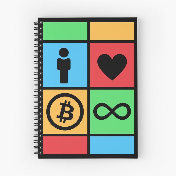 Item preview, I love bitcoin forever, Colorful Squares designed and sold by yashik.