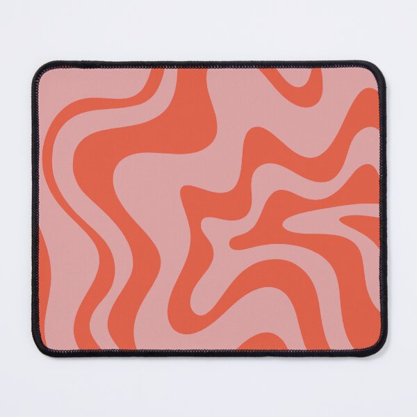 Item preview, Retro Liquid Swirl Abstract Pattern Pink Orange Red  designed and sold by kierkegaard.
