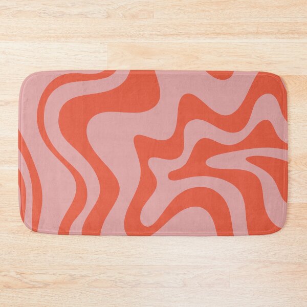 Item preview, Retro Liquid Swirl Abstract Pattern Pink Orange Red  designed and sold by kierkegaard.