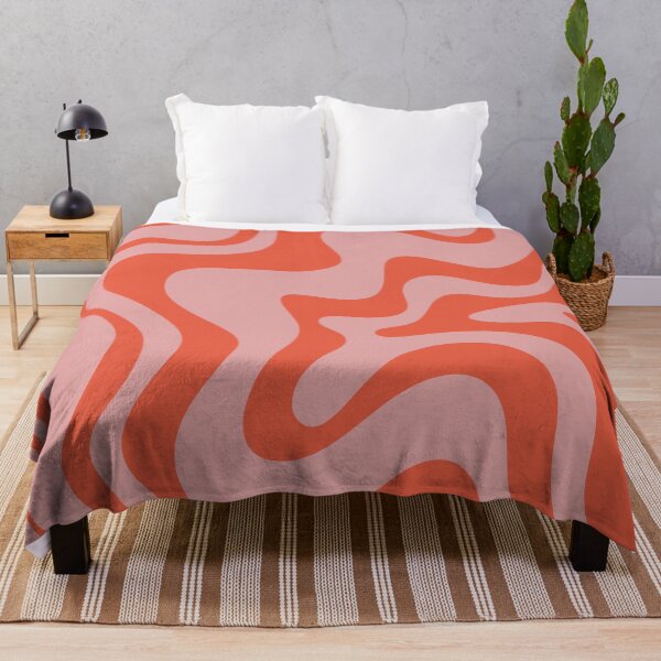 Item preview, Retro Liquid Swirl Abstract Pattern Pink Orange Red  designed and sold by kierkegaard.