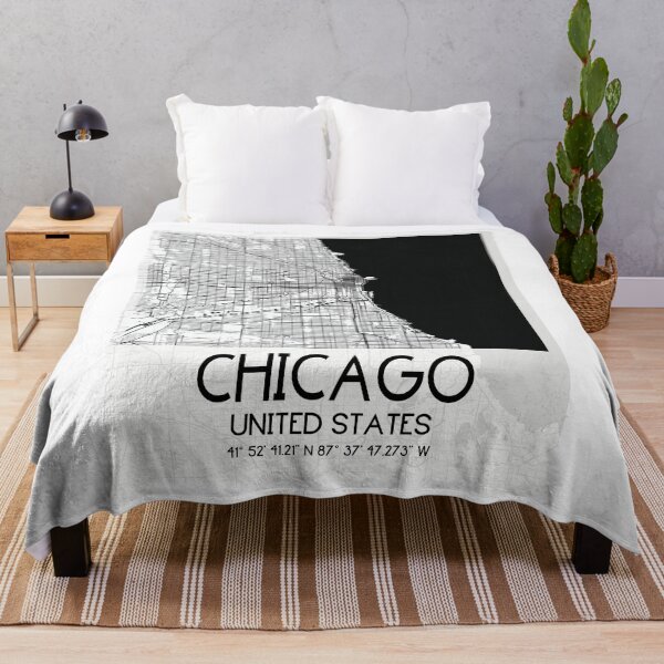 Item preview, CHICAGO ILLINOIS MAPA MONOCROMO BLANCO designed and sold by lukas69graphic.