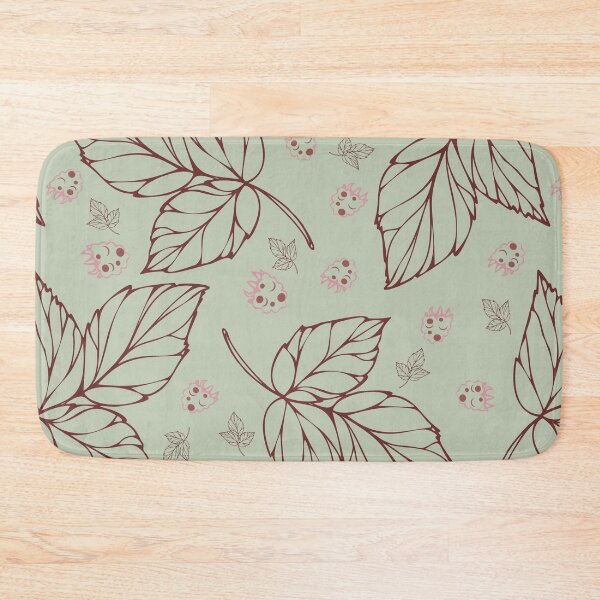 Item preview, Raspberry berries and raspberry leaf pattern raspberry tea designed and sold by Natairbrush.