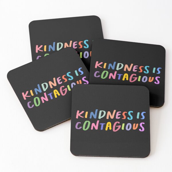 Item preview, Kindness is Contagious Sticker, Kindness Sticker, Rainbow Sticker, Be Kind, Laptop Stickers, Water Bottle sticker, Inspiring Quotes designed and sold by DoorandDoor.