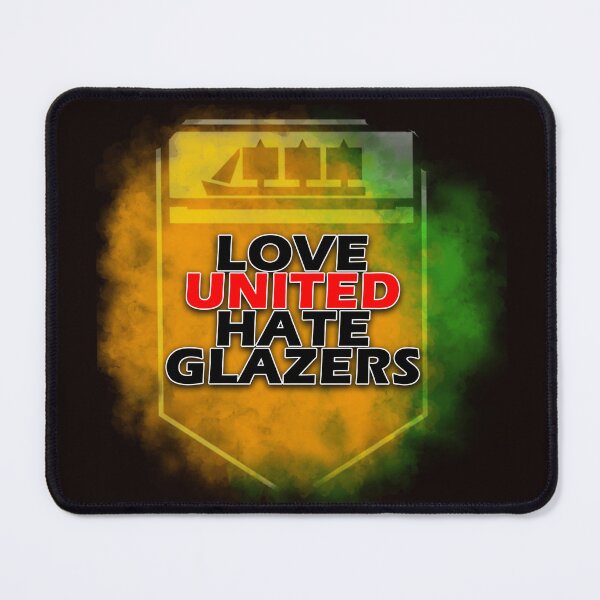 Item preview, LOVE UNITED HATE GLAZERS designed and sold by Footy Madness ⭐⭐⭐⭐⭐.