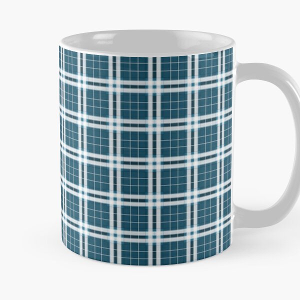 Tartan in blau und weiß xs Kaffeebecher