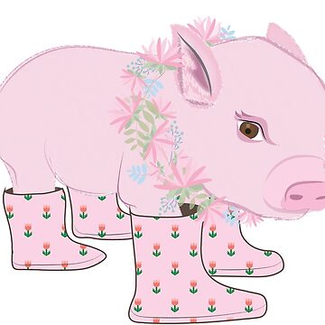 Artwork thumbnail, Pink Piglet by Cindys Creative Contour