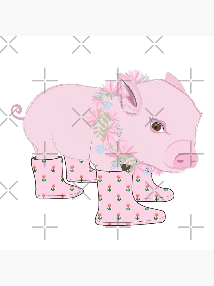 Thumbnail 4 of 4, Clock, Pink Piglet designed and sold by Cindys Creative Contour.
