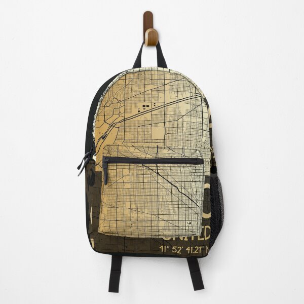 Item preview, MAPA DE CHICAGO ILLINOIS MONOCROMO ORO NEGRO designed and sold by lukas69graphic.