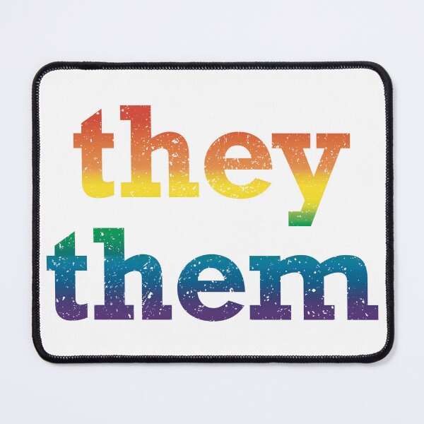Item preview, Rainbow They Them Pronouns designed and sold by JustGottaDraw.
