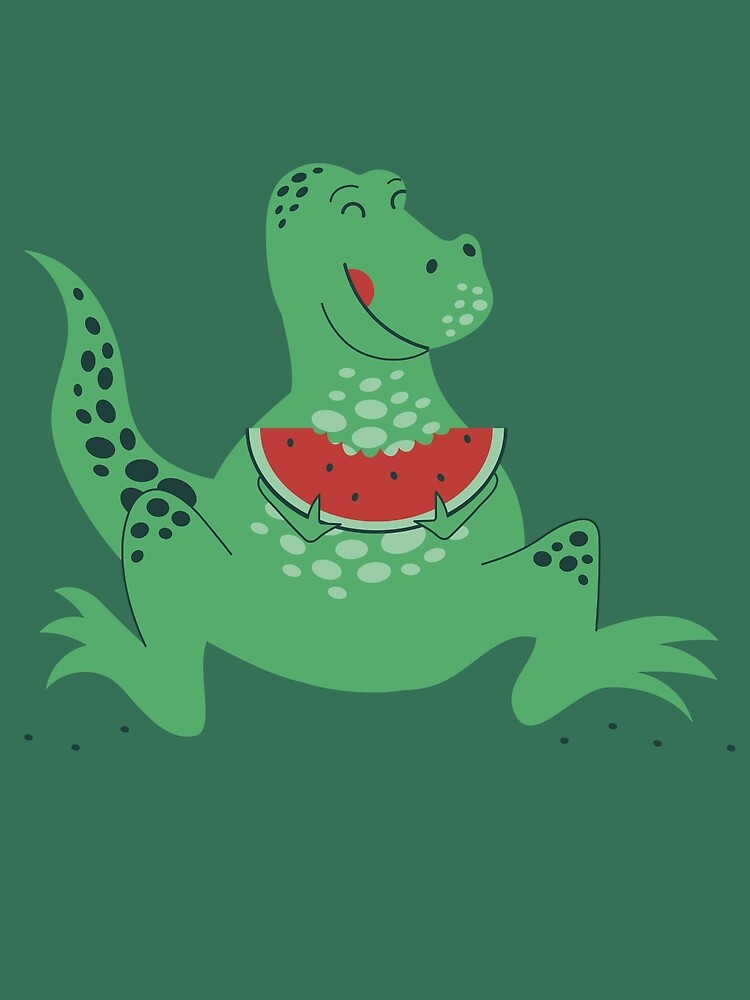 "Dinosaur Eating Watermelon" Poster for Sale by ktillettdesigns Redbubble