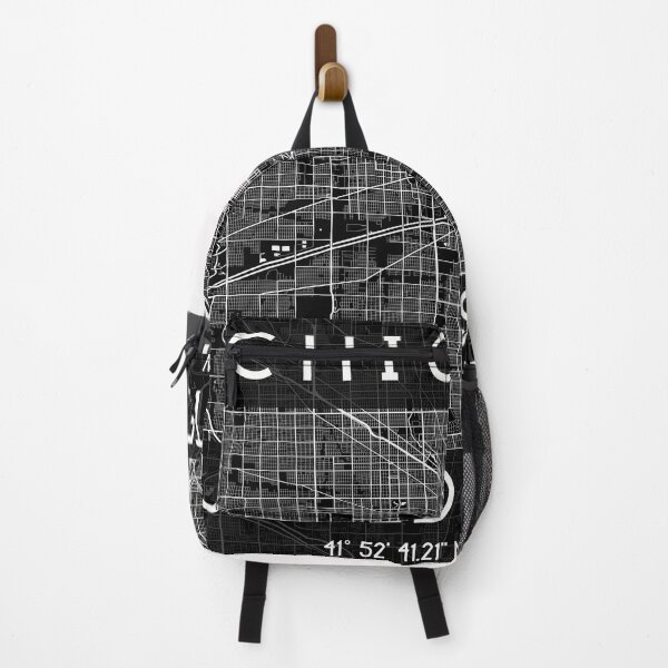 Item preview, CHICAGO ILLINOIS MAP MONOCHROME BLACK designed and sold by lukas69graphic.