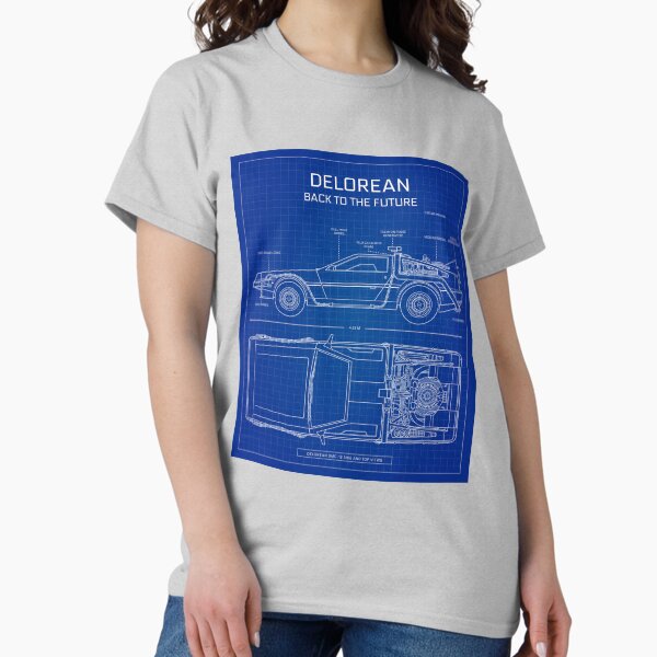 Item preview, DeLorean Time Machine - Back To The Future (Blueprint) designed and sold by BGALAXY.