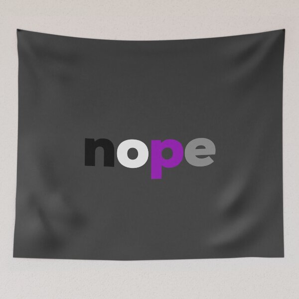 Item preview, nope Demi Sexual. Demisexual Pride designed and sold by Subtle Pride Shop.