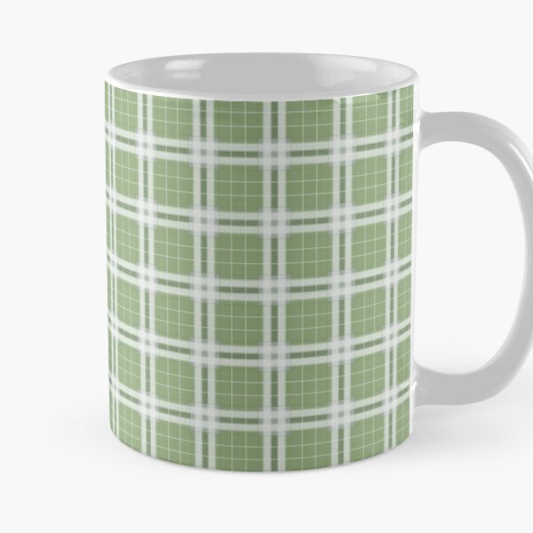 Tartan in Pastell Grün und weiß xs Kaffeebecher