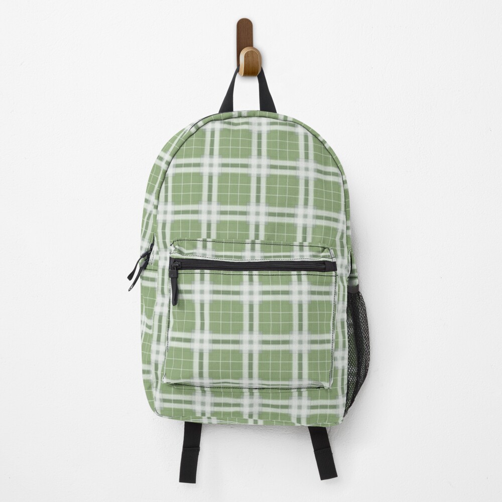 Tartan in Pastell Grün und weiß xs Rucksack