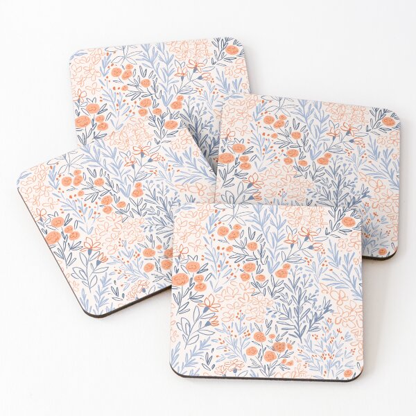 Item preview, Hand-drawn sketched floral pattern designed and sold by Alenka Karabanova.