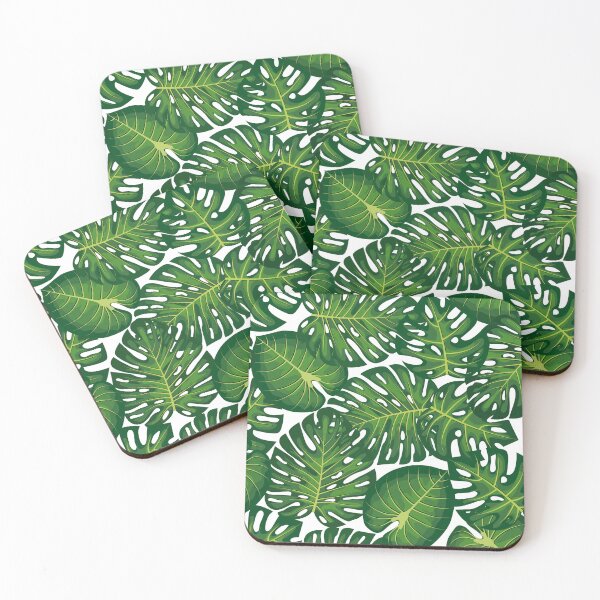 Aperçu de l'œuvre Motif de feuilles tropicales créée et vendue par Ayesha Saleem.