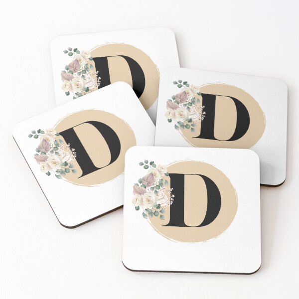 Item preview,  letter d floral  designed and sold by LU NA.