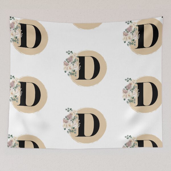 Item preview,  letter d floral  designed and sold by LU NA.