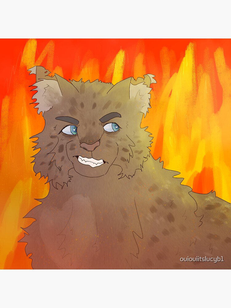 Ashfur Sticker for Sale by ClownCryptids