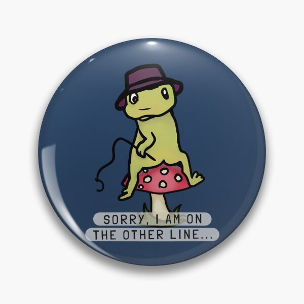 Item preview, Frog  Fishing On Mushroom Cap - Funny Cottagecore   designed and sold by YanaKnitShop.