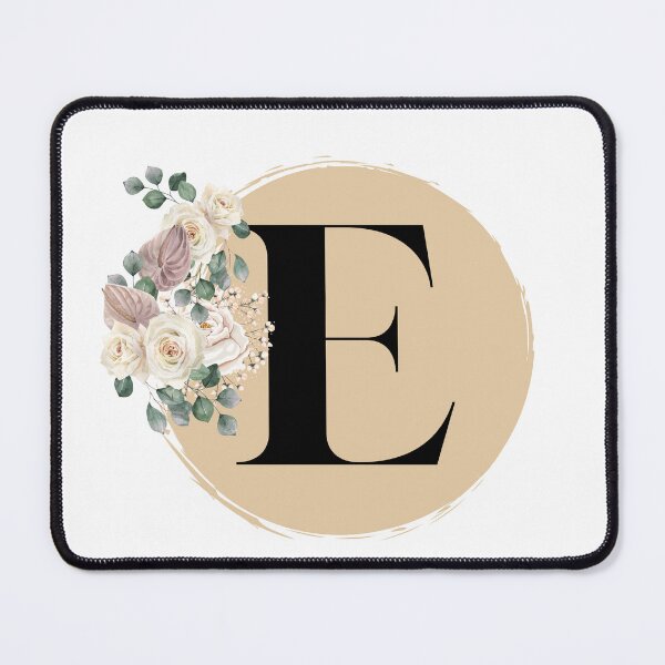 Item preview, letter e floral designed and sold by LU NA.