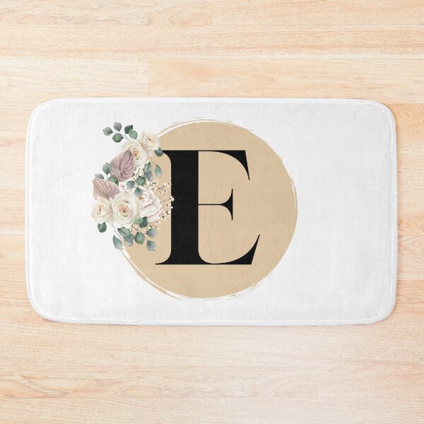 Item preview, letter e floral designed and sold by LU NA.