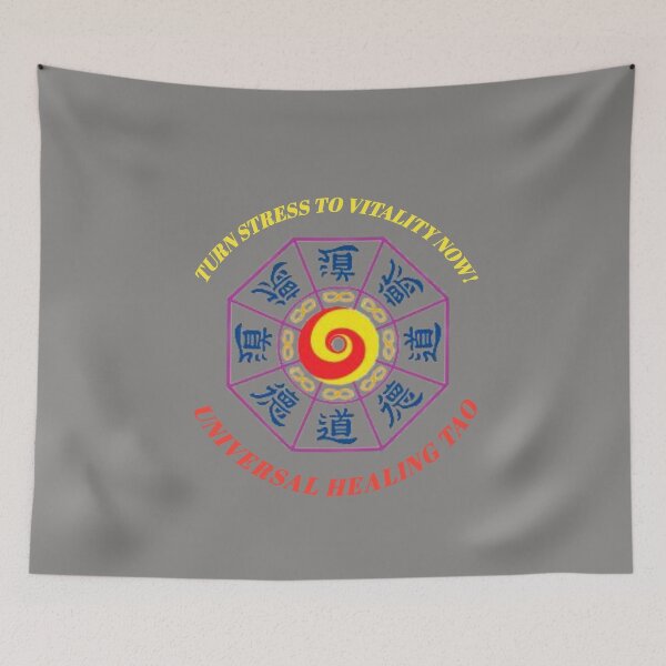 Item preview, universal healing tao | turn stress to vitality shirt designed and sold by SAMBA4STORE.