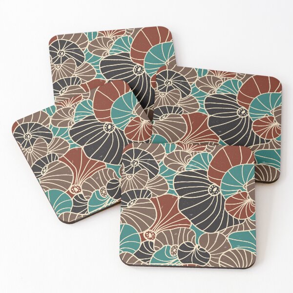 Item preview, Abstract Vintage Style Floral Leaf Pattern designed and sold by risingrocket.