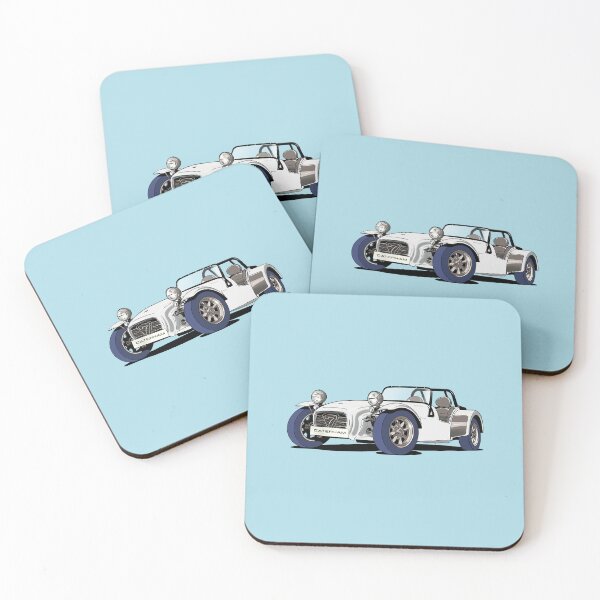Item preview, Caterham Seven sports car in white designed and sold by Webazoot Industries - Car Art.