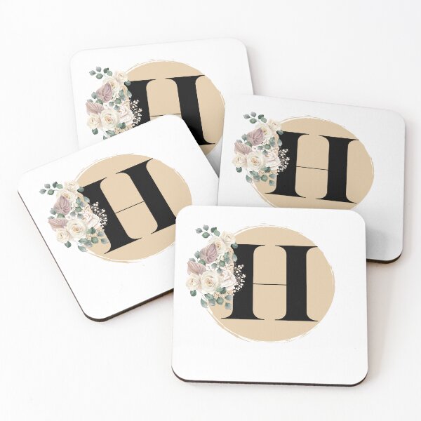 Item preview, letter h floral designed and sold by LU NA.