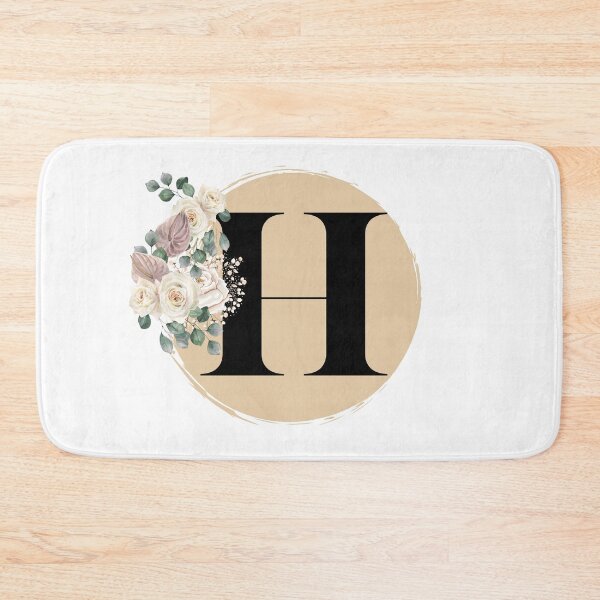 Item preview, letter h floral designed and sold by LU NA.