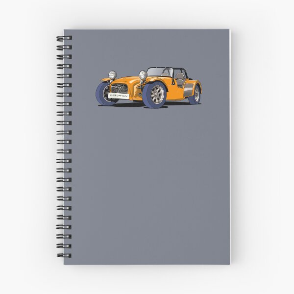 Item preview, Caterham Seven sports car in bright orange designed and sold by Webazoot Industries - Car Art.