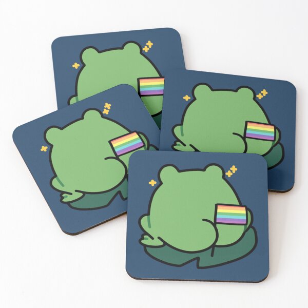 Item preview, lgbt thicc froggo butt   designed and sold by YanaKnitShop.
