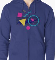 1988 Sensations - 80's Retrowave / Outrun / Memphis Milano Style Zipped Hoodie