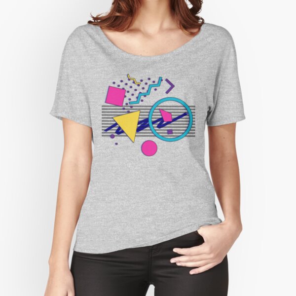 1988 Sensations - 80's Retrowave / Outrun / Memphis Milano Style Relaxed Fit T-Shirt