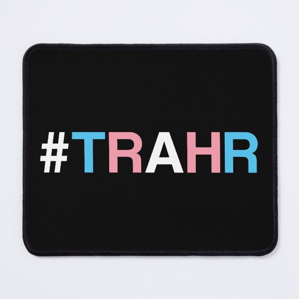 Item preview, Hashtag Trans Rights Are Human Rights #TRAHR. Transgender Pride designed and sold by Subtle Pride Shop.