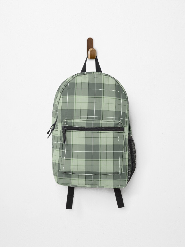 Thumbnail 1 von 3, Rucksack, Einfaches Tartan-Muster in Pastell Grün xs designt und verkauft von pASob-dESIGN.