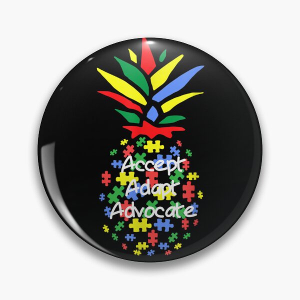 Item preview, Accept Adapt Advocate Puzzle Pieces Pineapple Autism T Shirt designed and sold by Cansellerma.