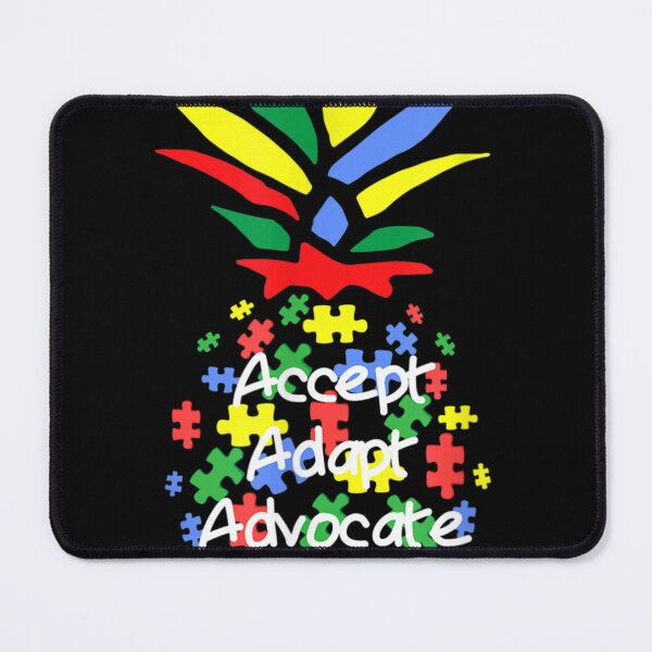 Item preview, Accept Adapt Advocate Puzzle Pieces Pineapple Autism T Shirt designed and sold by Cansellerma.